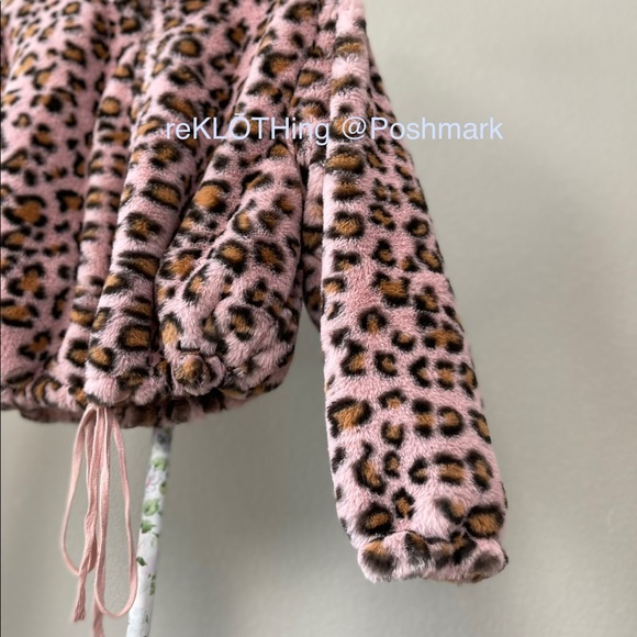 Victoria’s Secret x PINK Cropped Pink Leopard Faux Jacket KNOW ONE CARES - NWT - Picture 7 of 9